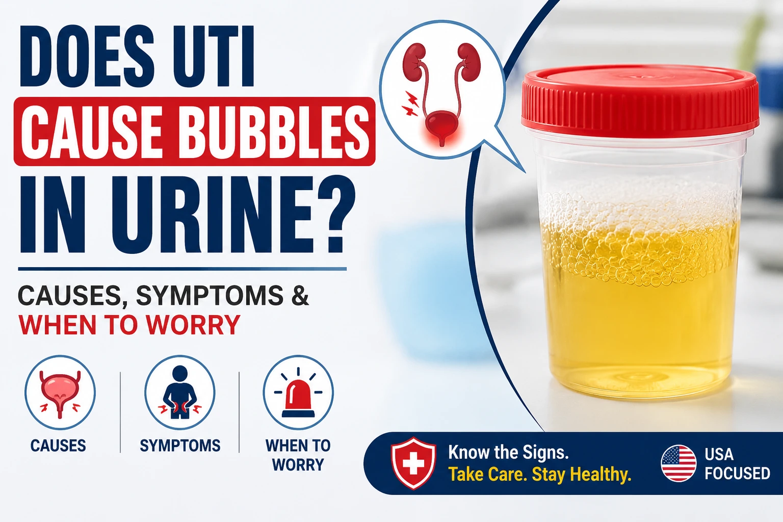 Does UTI Cause Bubbles in Urine?